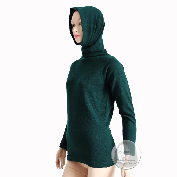 Bonnie Cashin Funnel Neck Sweater Cashmere Pullover Saks 5th Ave Rare Vintage - Picture 6 of 14
